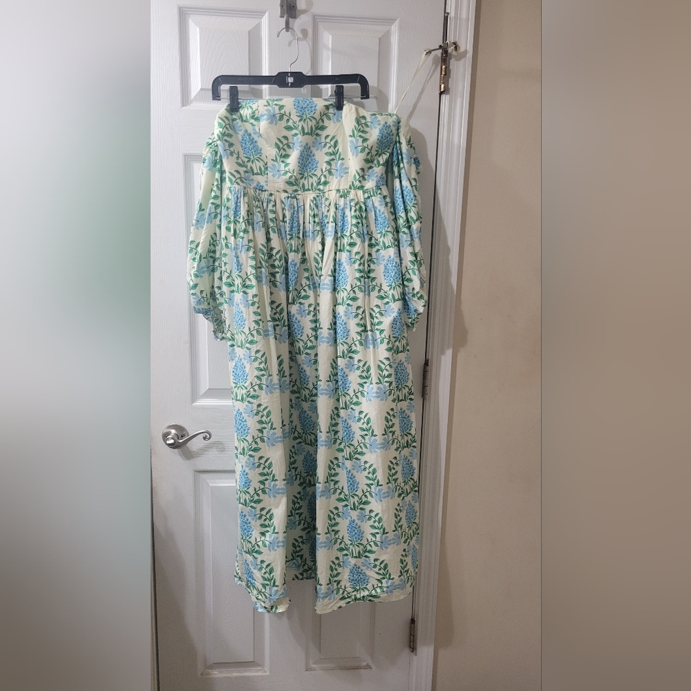 Let Me Be Off the Shoulder Printed Maxi Dress